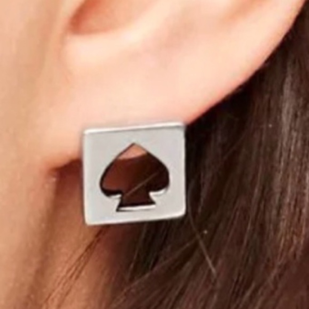 Silver Pair of Kate Spade Stud Earrings